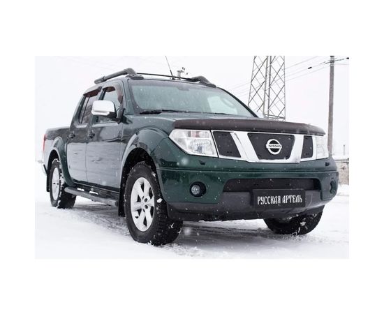 Зимняя заглушка решетки радиатора и переднего бампера Русская Артель для Nissan Pathfinder 2004-2010 (R51) ZRNN-039202 – изображение 3