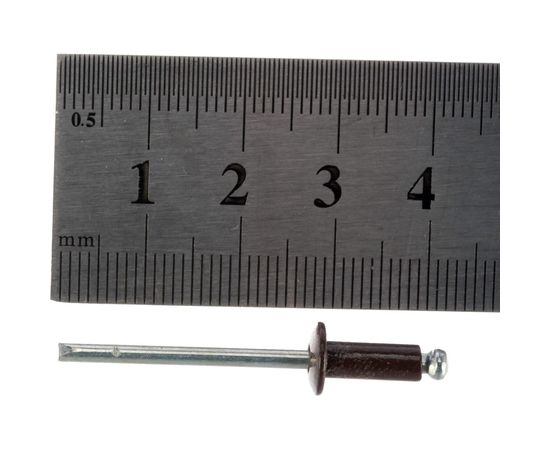 Заклёпка вытяжная коричневая (150 шт; 4х10 мм; RAL 8017150) Качественный КРЕПЕЖ 0200515 КЧ – изображение 3