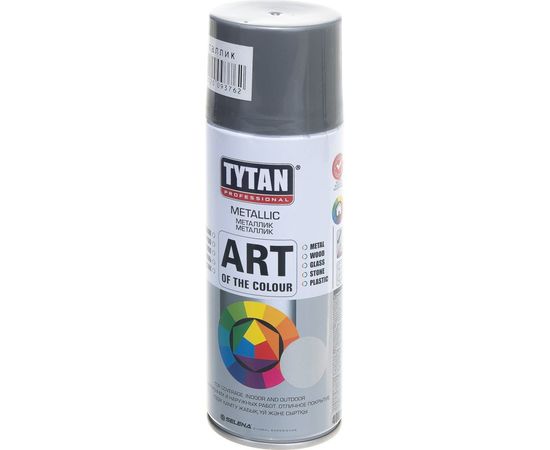 Аэрозольная краска TYTAN PROFESSIONAL ART OF THE COLOUR RAL9006, металлик 400мл 93762 – изображение 4