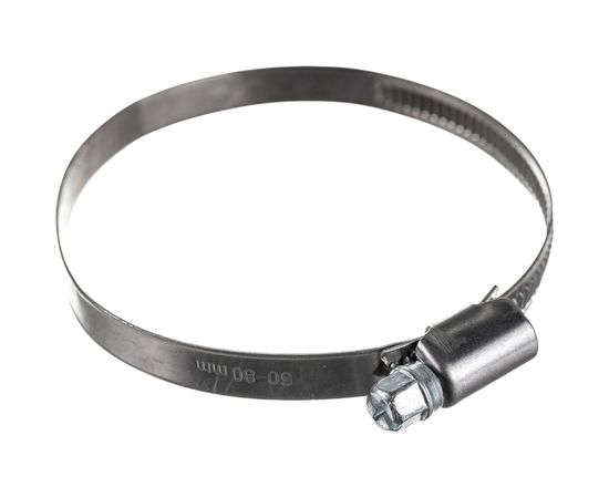 Обжимной хомут из нержавеющей стали Tech-Krep 60х80 2шт - ярлык 104051 – изображение 3