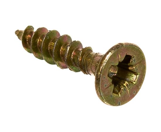 Универсальный саморез по дереву КрепСтройГрупп 3,5х16 желтый цинк, 500 шт. 145405 – изображение 3