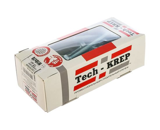 Болт DIN 933 с шестигранной головкой, оцинкованный М10х70, 15шт - коробка Tech-Krep 126521 – изображение 4