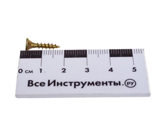 Универсальный саморез по дереву КрепСтройГрупп 3,5х16 желтый цинк, 500 шт. 145405 – изображение 2