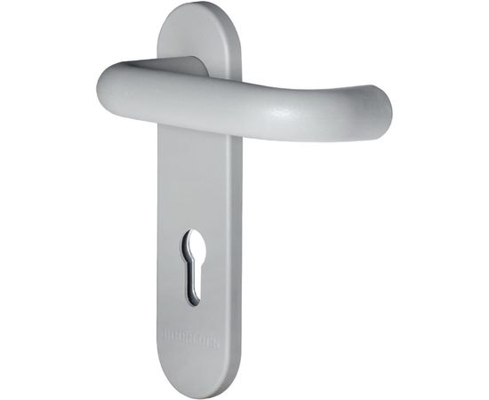 Гарнитур для пожарных дверей DOORLOCK V S38KP/F G PZ72 серия Variant, на короткой накладке, серый, подпружиненная, А=47-75мм 79053 