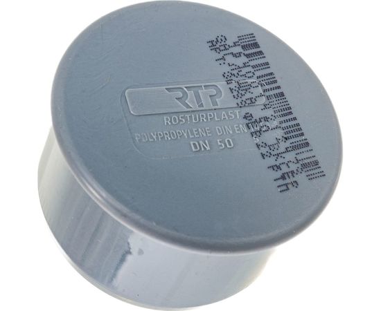 Канализационная заглушка RTP 50 мм, серая 11306 
