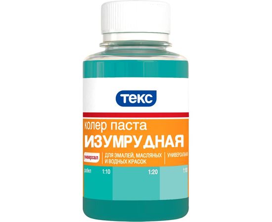 Универсальная паста колер Текс № 05 изумрудная 0,1 л 19049 