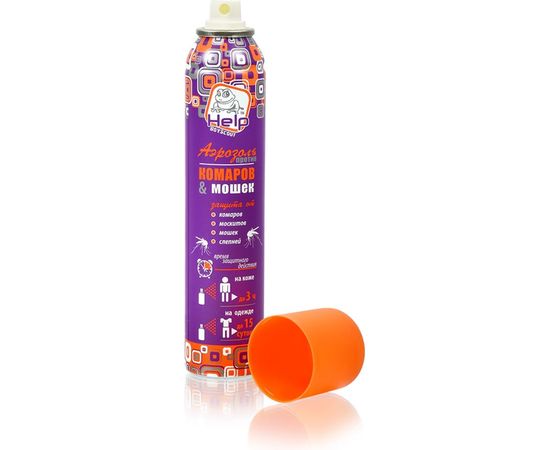 Репеллентный аэрозоль от комаров и мошек HELP 200 мл 80223 