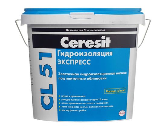 Гидроизоляция эластичная полимерная CL 51 5 кг Ceresit 23 682 