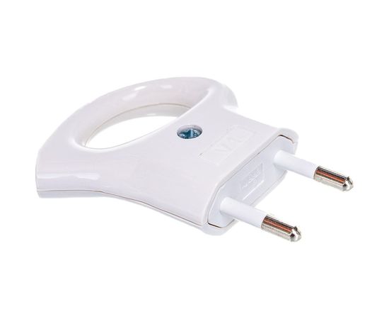 Вилка ЭРА V1 б/з 6A с кольцом непрямой ввод белая Б0019182 