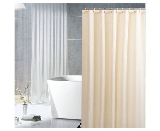 Штора для ванной Рыжий кот 180х180 см, бежевая 005746 