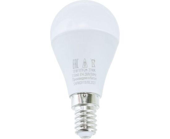 Светодиодная лампа SAFFIT SBG4513 13W 2700K 230V E14 G45 55157 