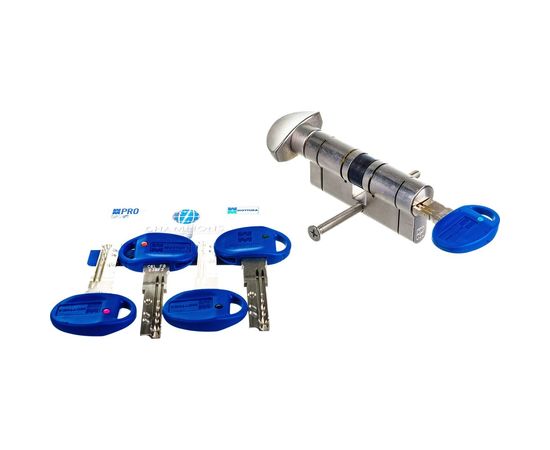 Цилиндровый механизм с вертушкой MOTTURA CP4F363601R 72мм/31+10+31 мат.никель 39455 