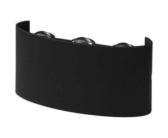 Светильник ЭРА WL12 BK декоративная подсветка светодиодная 6*1Вт IP 54 черный Б0034611 