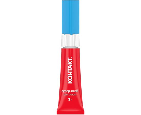 Супер-клей Контакт Для стекла, 3 г, бл, арт. КМ 120-Б03 С 24274 