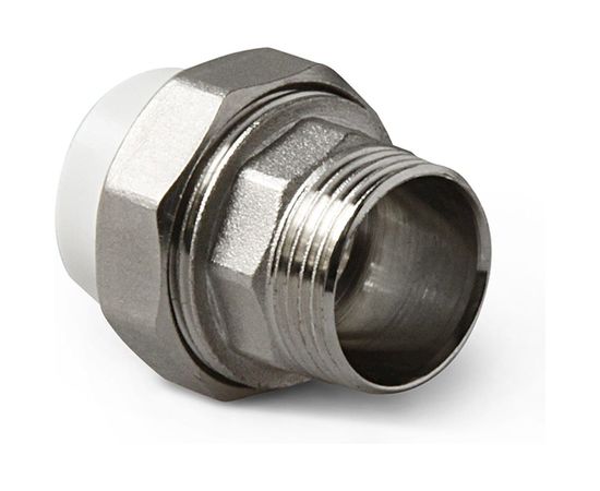 Комбинированная разъемная муфта (американка) PRO AQUA PP-R НР белая d-20 мм 1/2 PA21508 