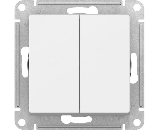 2-клавишный механизм выключателя Schneider Electric ATLAS DESIGN сх.5 10АХ белый ATN000151 