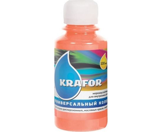 Универсальный колер Krafor № 5 персик 0.1 л 32154 
