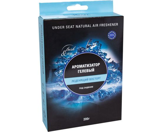Ароматизатор KRAFT Гелевый под сиденье Леденящий восторг KT 833017 