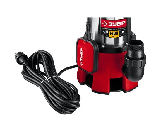 Дренажный насос для грязной воды ЗУБР НПГ-М3-1400-С – изображение 9