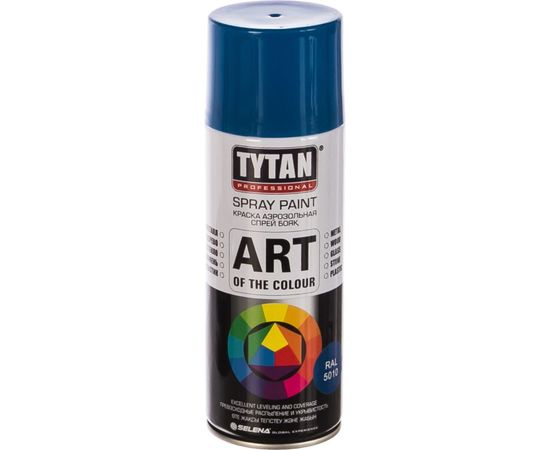 Аэрозольная краска TYTAN PROFESSIONAL ART OF THE COLOUR RAL5010, синяя 400мл 93663 – изображение 5