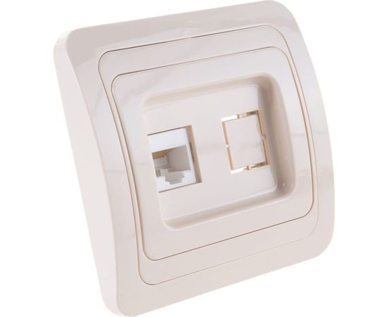 Компьютерная розетка UNIVersal Валери слоновая кость ivory Б-В0035 – изображение 3