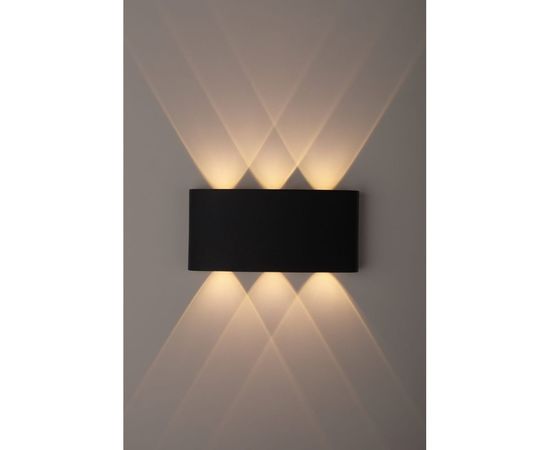 Светильник ЭРА WL12 BK декоративная подсветка светодиодная 6*1Вт IP 54 черный Б0034611 – изображение 3