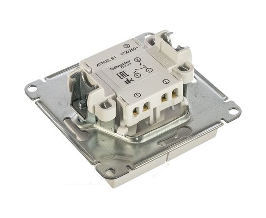 2-клавишный механизм выключателя Schneider Electric ATLAS DESIGN сх.5 10АХ белый ATN000151 – изображение 5