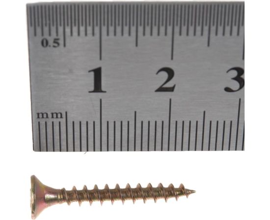 Универсальный саморез по дереву КрепСтройГрупп 3,5х25 желтый цинк, 500 шт. 145407 – изображение 5