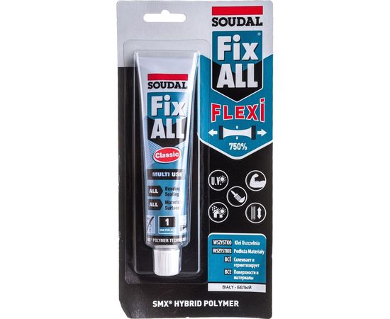 Клей-герметик SOUDAL Фикс Алл белый 108107 – изображение 2