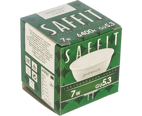 Светодиодная лампа SAFFIT SBMR1607 MR16 GU5.3 7W 6400K 55029 – изображение 3