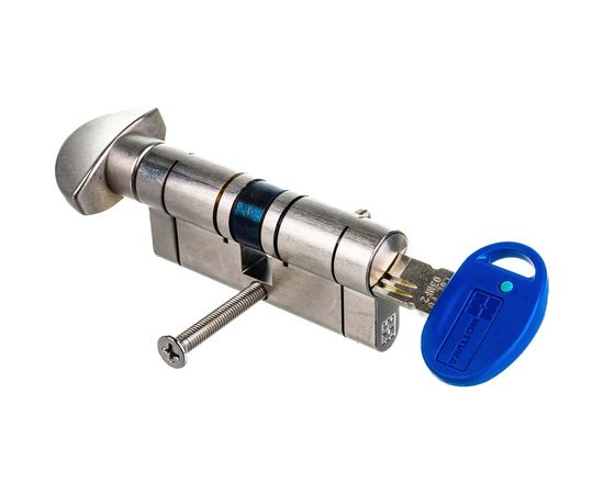 Цилиндровый механизм с вертушкой MOTTURA CP4F363601R 72мм/31+10+31 мат.никель 39455 – изображение 4