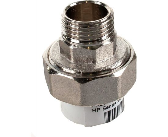 Комбинированная разъемная муфта (американка) PRO AQUA PP-R НР белая d-20 мм 1/2 PA21508 – изображение 3