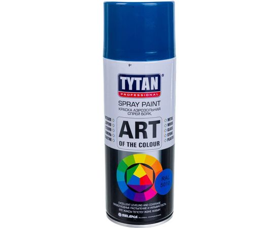 Аэрозольная краска TYTAN PROFESSIONAL ART OF THE COLOUR RAL5010, синяя 400мл 93663 – изображение 4