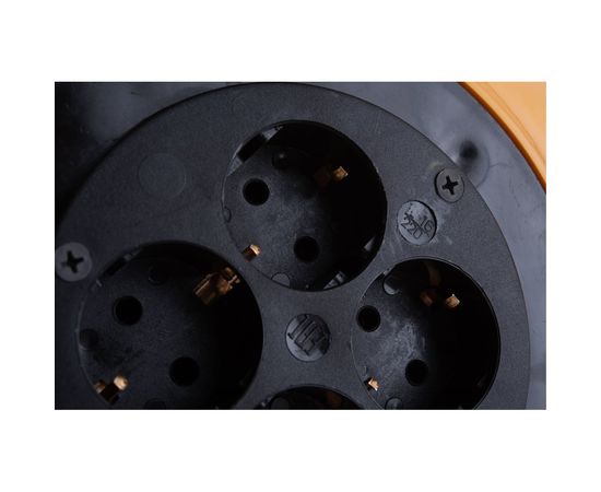 Удлинитель на катушке Stayer MS 315, 50 м, 3500 Вт, заземление, 4 гнезда, ПВС 3x1,5 кв мм, 55078-50 – изображение 3