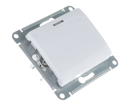 Механизм переключателя Schneider Electric 1-кл GLOSSA с подсветкой белый SchE GSL000163 – изображение 3