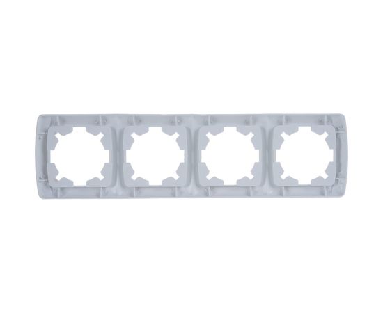 Рамка UNIVersal Маргарита 4-х местная, горизонтальная, белый МР004Г – изображение 3
