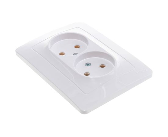 Двойная розетка Schneider Electric BLANCA без заземления без шторок, БЕЛЫЙ BLNRS000021 – изображение 4