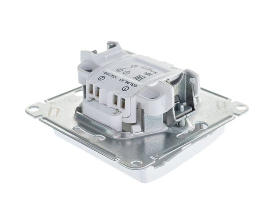 Механизм переключателя Schneider Electric 1-кл GLOSSA с подсветкой белый SchE GSL000163 – изображение 2