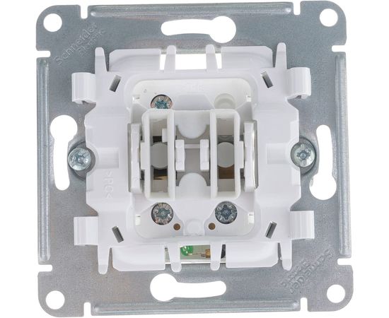 Механизм переключателя Schneider Electric 1-кл GLOSSA с подсветкой белый SchE GSL000163 – изображение 5