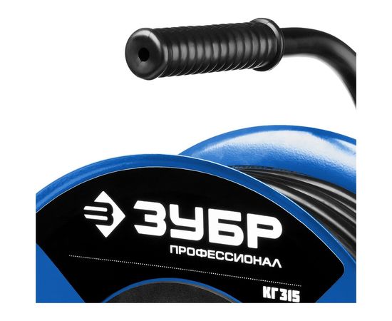 Удлинитель на катушке ЗУБР КГ 315, 30 м, 3700 Вт, 4 гнезда, IP44, КГ 3х1,5 кв мм, 55080-30 – изображение 2