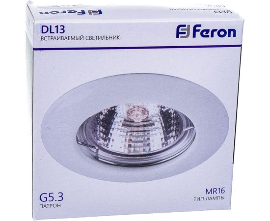 Светильник FERON ИВО-50w 12в, G5.3, белый 15126 – изображение 2