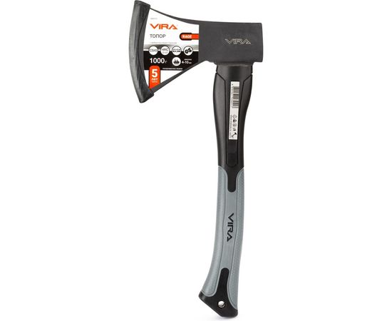 Топор с фибергласовой рукоятью VIRA RAGE 1000 г 900215 