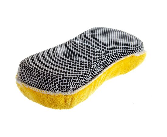 Микрофибровая двусторонняя губка для мойки АВТОСТОП AB-1551 