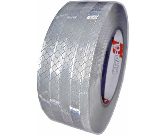 Светоотражающая лента ДАЛИ-авто призма высокой интенсивности 50мм*23м белая DA-01876 