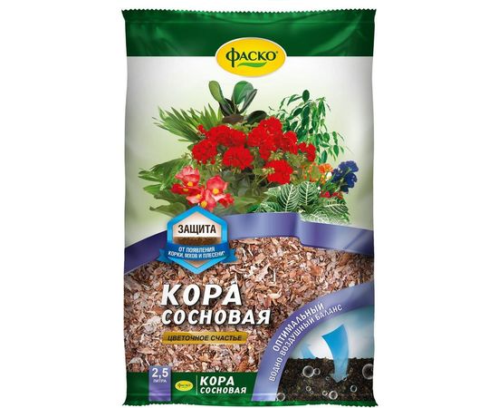 Сосновая кора Фаско Цветочное счастье 2.5 л Of000071627 