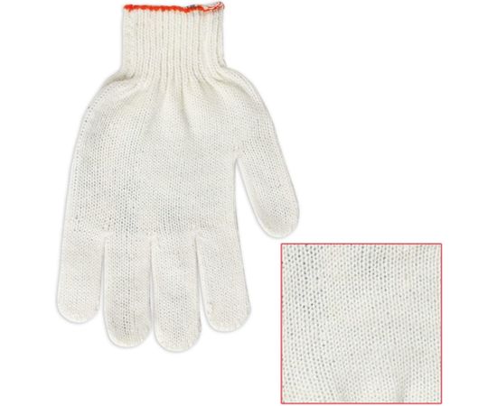 Хлопчатобумажные перчатки ЛАЙМА 5 пар 600804 – изображение 3