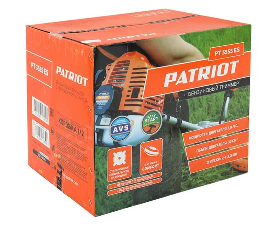 Бензиновый триммер с неразборной штангой PATRIOT PT 3555ES Country 250108036 – изображение 16