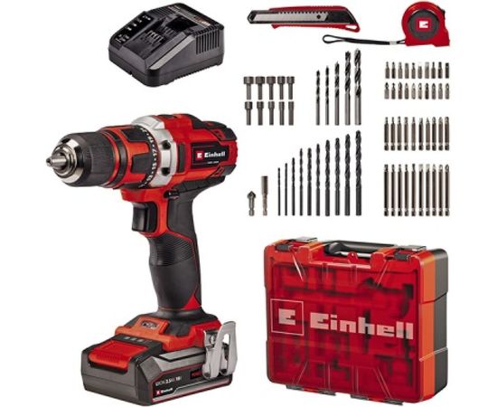 Аккумуляторная дрель Einhell PXC TE-CD 18/40 Li +69 (1x2,5Ah) 4513955 