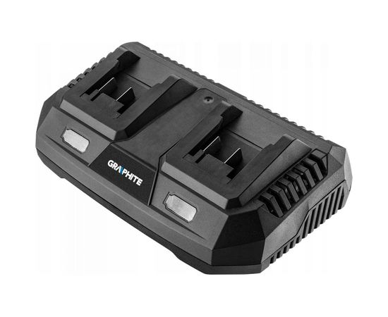 Зарядное устройство двойное для батарей GRAPHITE Energy+ 58G085 