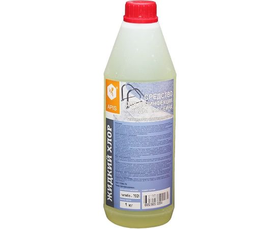 Жидкий хлор для бассейна APIS бутылка 1,1 кг 4665296512284 